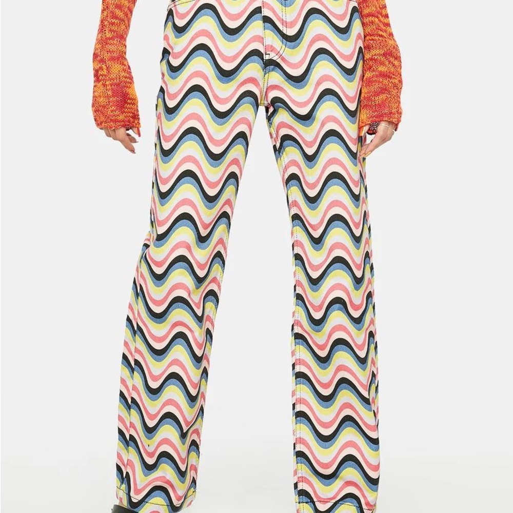 The Ragged Priest trippy Wave Jeans
